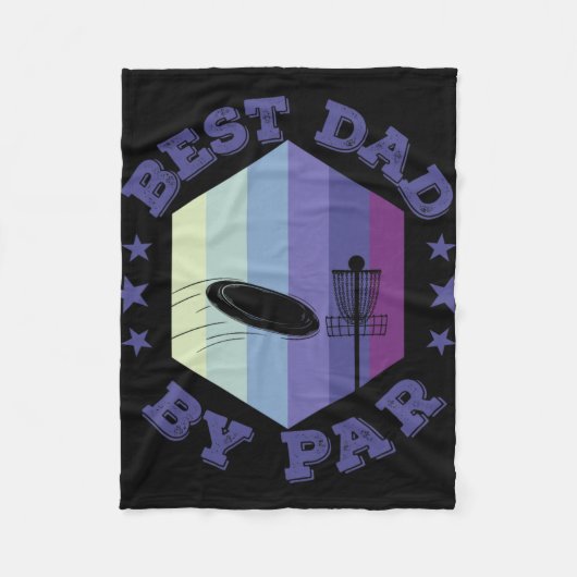 Couverture Polaire Meilleur Papa Par Discgolf (Devant)