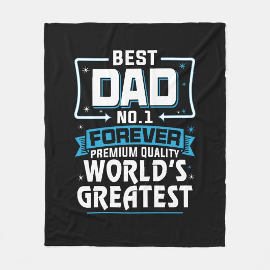 Couverture Polaire Meilleur Père Papa meilleur du monde No.1 (Devant)