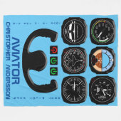 Couverture Polaire Meilleur Pilote Jamais Unique Et Drôle (Devant (Horizontal))