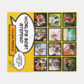 Couverture Polaire Meilleur Stepfather du monde Stepdad Photo Fun Mod (Devant (Horizontal))