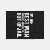 Couverture Polaire Meilleur Témoin Chemise de Fête d'Enterrement de V (Devant (Horizontal))