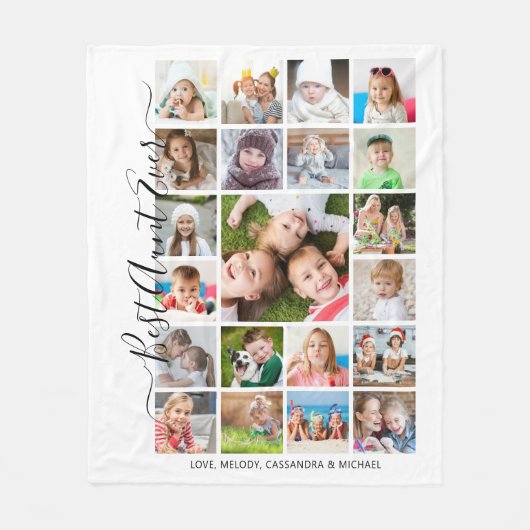 Couverture Polaire MEILLEUR TONNE JAMAIS 21 Photo Collage Script Keep (Devant)