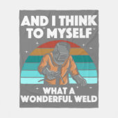 Couverture Polaire Meilleur Welding Art Men Women Arc Welder Ir (Devant)