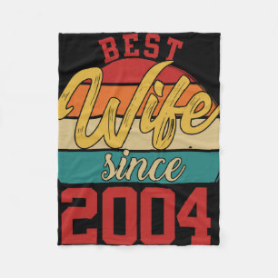 Couverture Polaire Meilleure femme depuis 2004 Epic Couple 20e Mariag