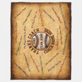 Couverture Polaire Meilleure fin de la saison de baseball cadeaux aux (Devant)