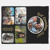 Couverture Polaire Meilleure Grand-Mère Jamais Photo Collecte Blanche (Devant (Horizontal))