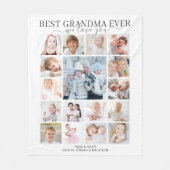 Couverture Polaire Meilleure grand-mère toujours 17 Script photo Vous (Devant)