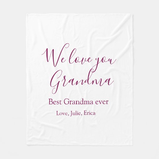 Couverture Polaire meilleure grand-mère toujours grands-parents cadea (Devant)