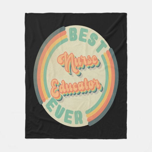 Couverture Polaire Meilleure infirmière éducatrice Toujours drôle mei (Devant)