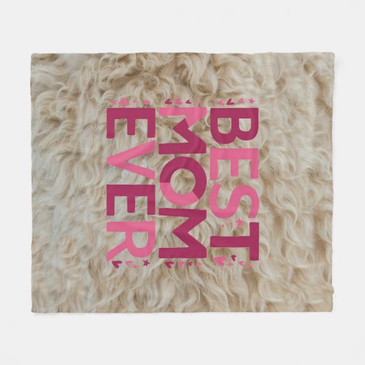 Couverture Polaire Meilleure Maman Jamais Dans La Tendance Typographi (Devant (Horizontal))
