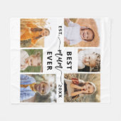 Couverture Polaire Meilleure maman jamais - Fête des mères Collage ph (Devant (Horizontal))