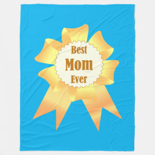 Couverture Polaire Meilleure maman jamais Golden Lauréat du prix ruba