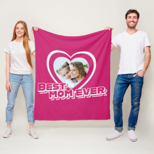 Couverture Polaire Meilleure maman jamais mère Fête des mères Photo p
