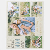 Couverture Polaire Meilleure Maman Jamais Photo Collage Pierre person (Devant)
