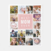 Couverture Polaire Meilleure Maman Personnalisée (Devant)