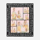 Couverture Polaire Meilleure maman toujours Custom 6 Photo Collage Fê (Devant)