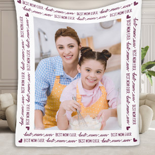 Couverture Polaire Meilleure MOM jamais unique photo personnalisée él