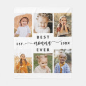 Couverture Polaire Meilleure Nonna jamais - Collage photo pour petits (Devant)