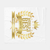 Couverture Polaire Meilleure tante du monde, Tante Gold Fun (Devant (Horizontal))