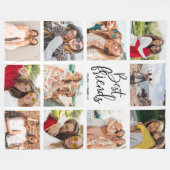 Couverture Polaire Meilleures photos d'amis Blanc (Devant (Horizontal))