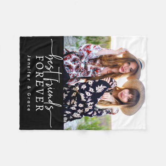 Couverture Polaire Meilleurs amis (Devant (Horizontal))