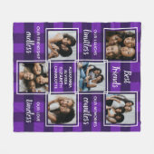 Couverture Polaire Meilleurs amis 6 Collage de photos Unique plaid vi (Devant (Horizontal))