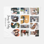 Couverture Polaire Meilleurs Amis Branchés Coeur Besties 12 Photo Col (Devant (Horizontal))