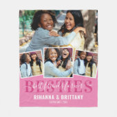 Couverture Polaire Meilleurs amis pour 4 photos (Devant)