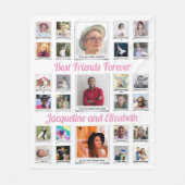 Couverture Polaire Meilleurs amis pour toujours BFF Besties Photos et (Devant)