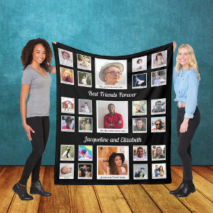 Couverture Polaire Meilleurs amis pour toujours BFF Besties Photos et