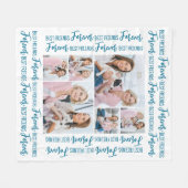 Couverture Polaire Meilleurs amis pour toujours Customisés 6 Photo Co (Devant (Horizontal))
