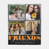 Couverture Polaire meilleurs amis pour toujours mignon 4 photos colla (Devant)