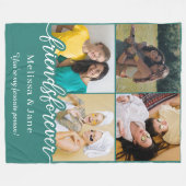 Couverture Polaire meilleurs amis pour toujours mignon 4 photos colla (Devant (Horizontal))