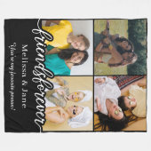 Couverture Polaire meilleurs amis pour toujours mignon 4 photos colla (Devant (Horizontal))