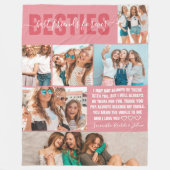 Couverture Polaire Meilleurs amis pour toujours | Photo moderne BFF 6 (Devant)