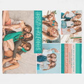 Couverture Polaire Meilleurs amis pour toujours | Stripes modernes BF (Devant (Horizontal))