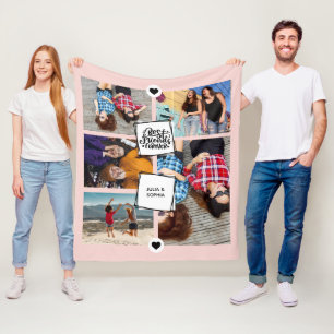 Couverture Polaire Meilleurs Amis Pour Toute L'Année Photo Collage ro