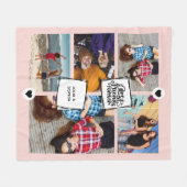 Couverture Polaire Meilleurs Amis Pour Toute L'Année Photo Collage ro (Devant (Horizontal))