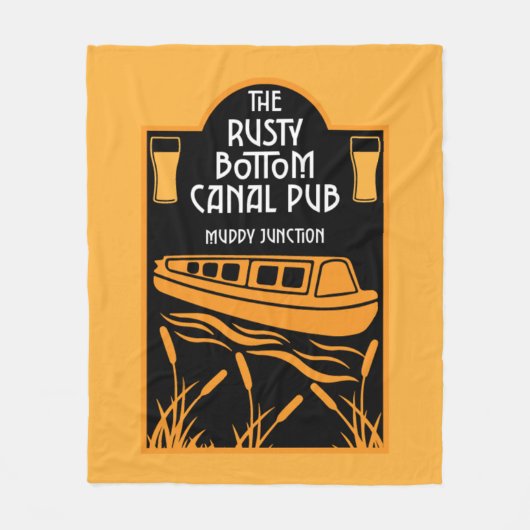 Couverture Polaire Meilleurs Pubs Narrowboat (Devant)