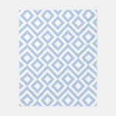 Couverture Polaire Mélange bleu clair et blanc (Devant)