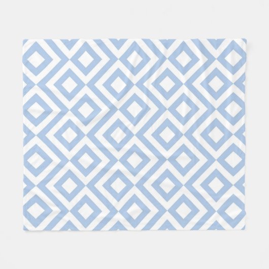 Couverture Polaire Mélange bleu clair et blanc (Devant (Horizontal))