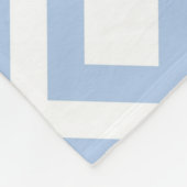 Couverture Polaire Mélange bleu clair et blanc (Coin)