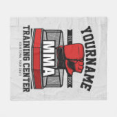 Couverture Polaire Mélange d'arts martiaux AJOUTER LE NOM MIXED MARTI (Devant (Horizontal))