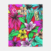 Couverture Polaire Mélange de fleurs tropicales Thunder_Cove (Devant)