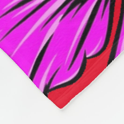 Couverture Polaire Mélange de fleurs tropicales Thunder_Cove (Coin)