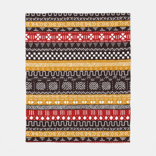 Couverture Polaire Mélange de Motifs africains