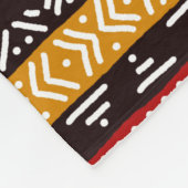 Couverture Polaire Mélange de Motifs africains (Coin)