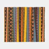 Couverture Polaire Mélange de Motifs africains (Devant (Horizontal))