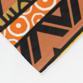 Couverture Polaire Mélange de motifs africains (Coin)
