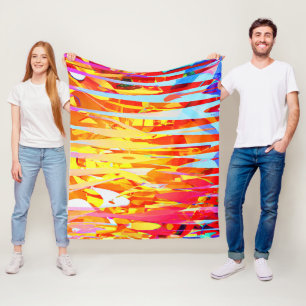 Couverture Polaire Mélange de teintes colorées éclatantes